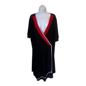 NY Collection Woman Faux Wrap Dress Size 2X